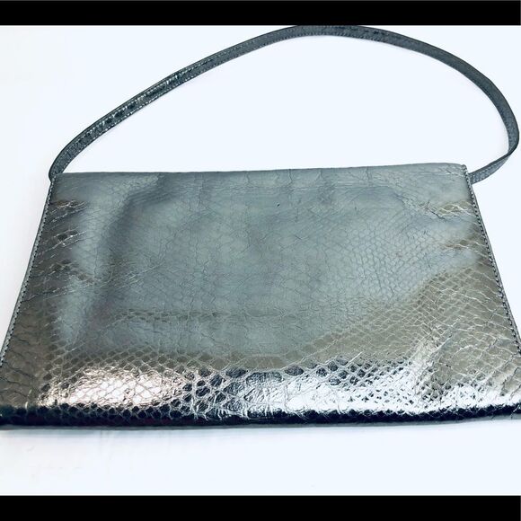 Michael Kors Tilda Python-Embossed Clutch Bag - Picture 6 of 15